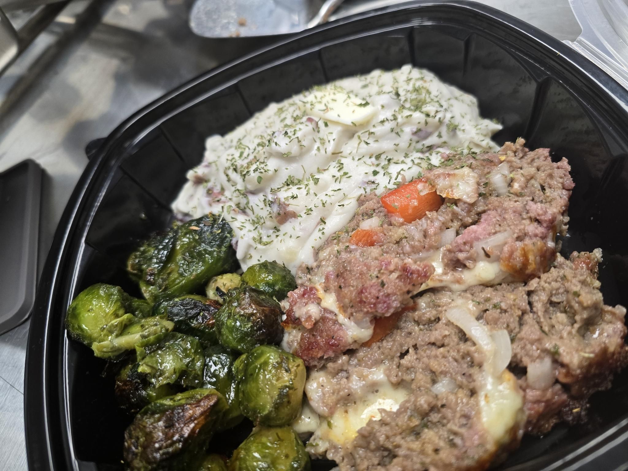 Meat loaf meal plate